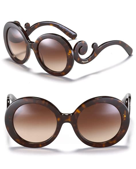 prada sunglasses round